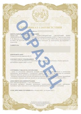 Образец Сертификат СТО 01.064.00220722.2-2020 Нерюнгри Сертификат СТО 01.064.00220722.2-2020 